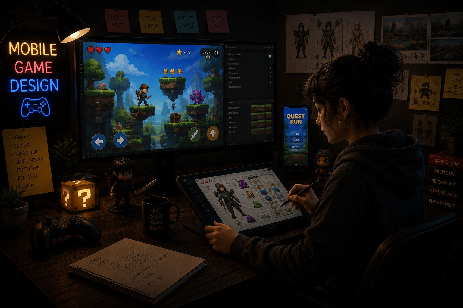 mobile game design course maac